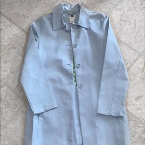 Baby blue trench jacket